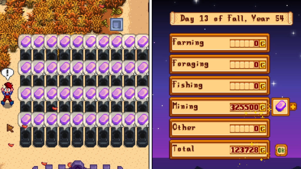 Getting Rich In Stardew Valley With Iridium Ore