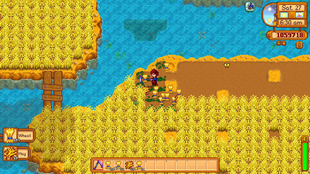 Wheat trick in Stardew Valley