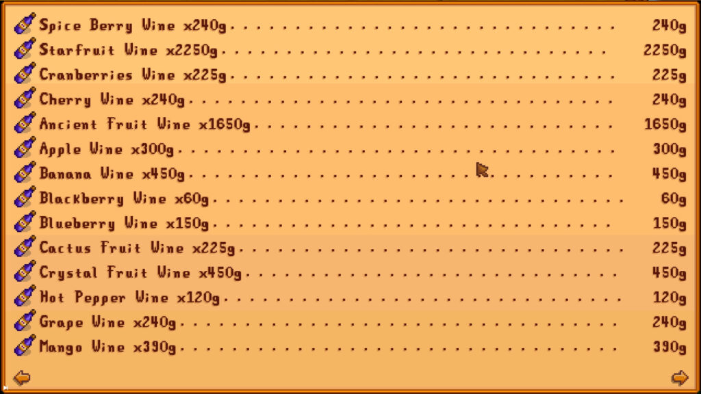 Using wine to make money in stardew valley