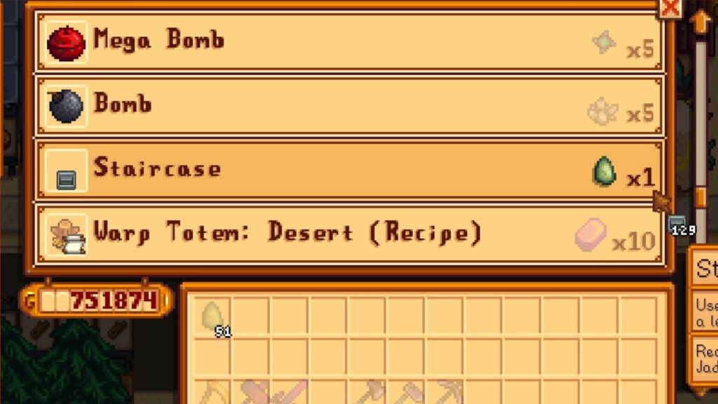 How to get staircases in stardew valley