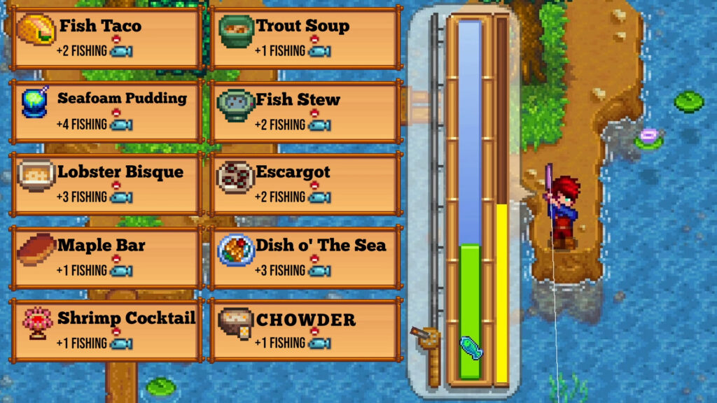 Stardew Valley Fishing Food