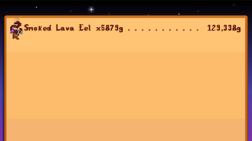 Stardew Valley Selling Smoked Lava Eel Get Rich With Fishing