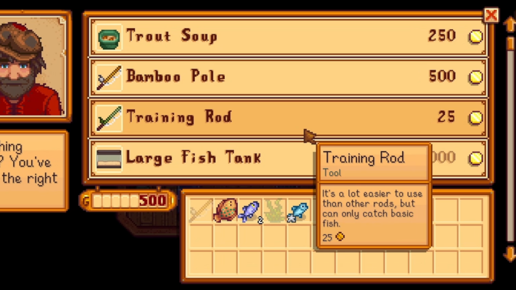 Stardew Valey Training Fishing Rod