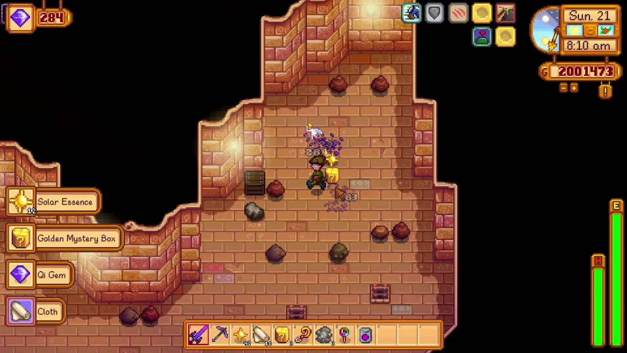 Stardew Valley combat builds: Fighting with the balanced combat setup in Stardew Valley