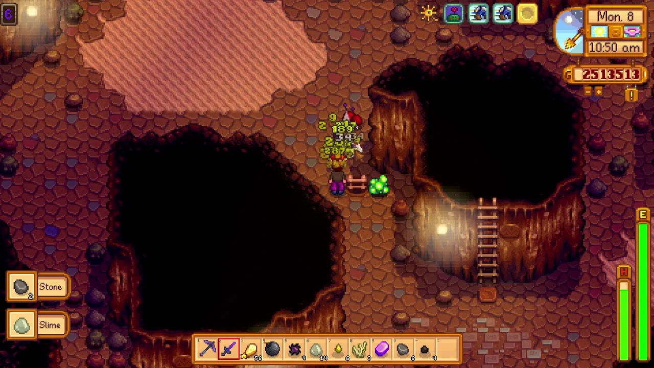 Using a critical-hit dagger build in Stardew Valley