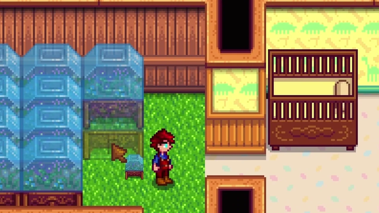 Stardew Valley: Butterfly Hutches inside the farmhouse