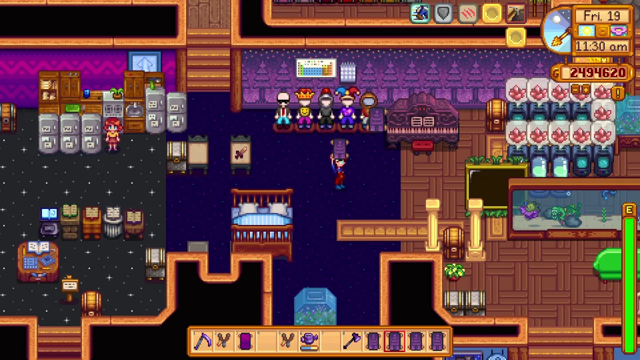 Stardew Valley: Wallpaper and furniture in the farmhouse