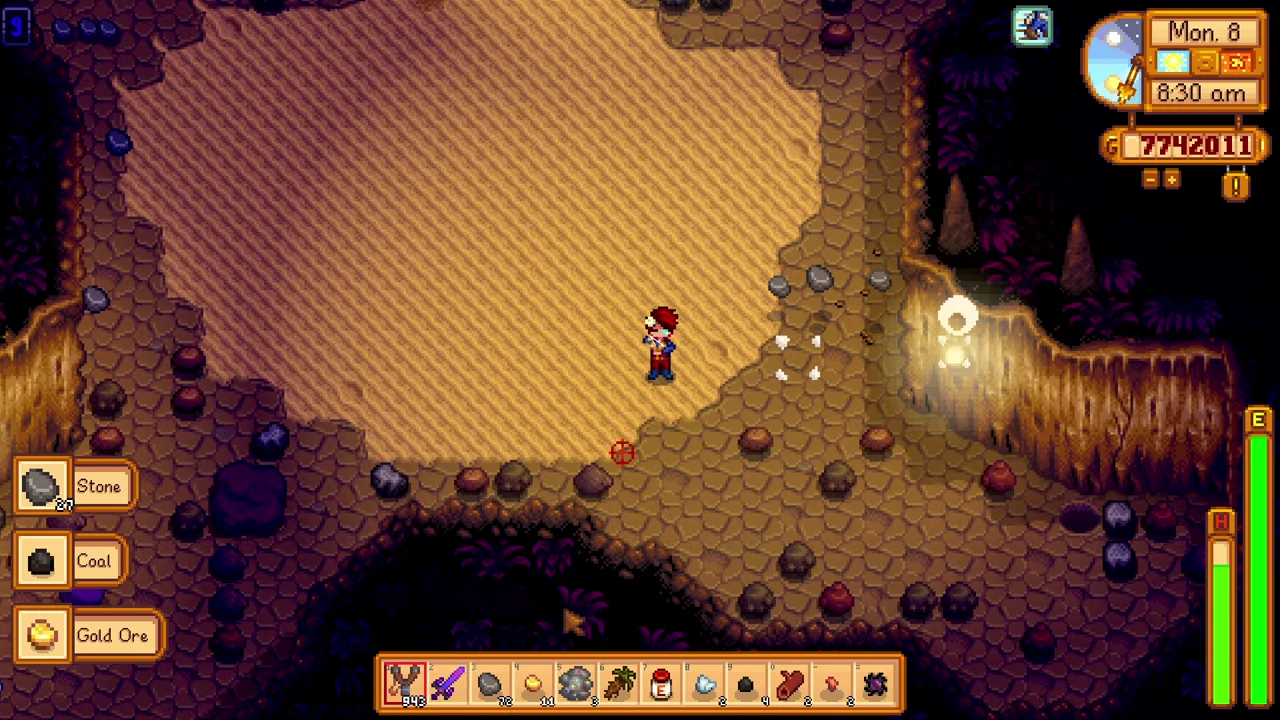 Stardew Valley: Using Explosive Ammo underground