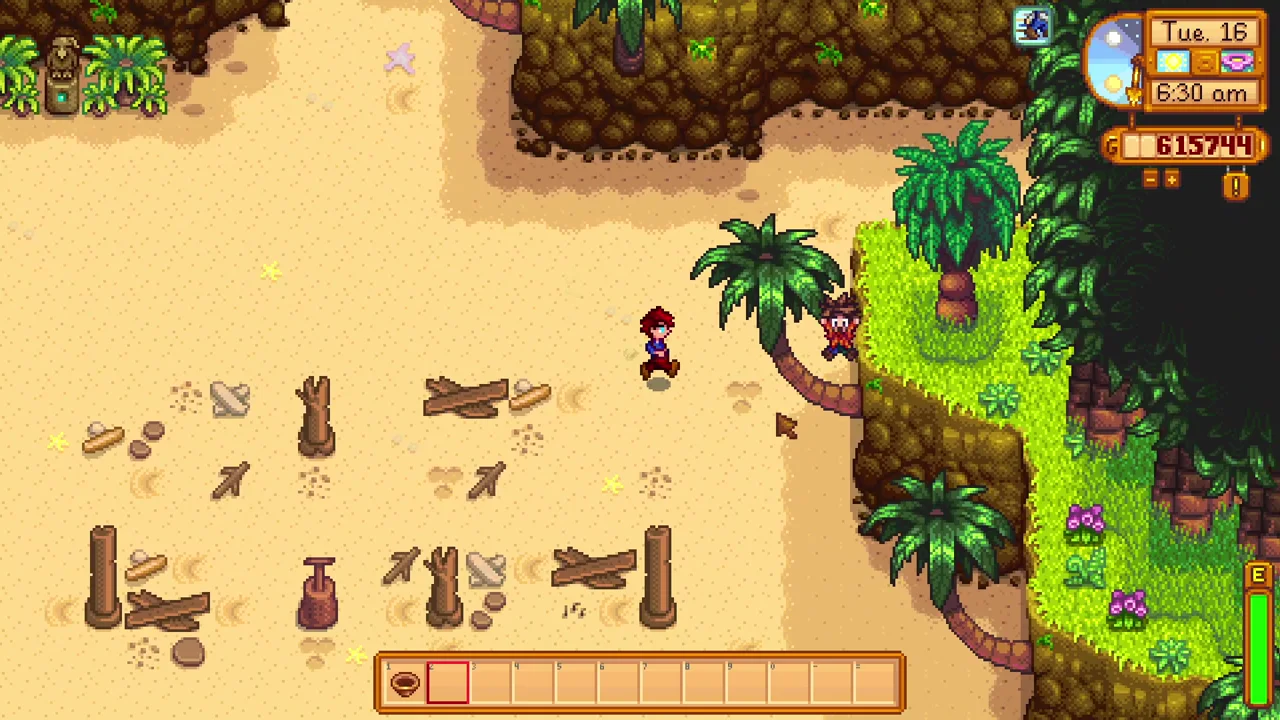 Stardew Valley: Searching Ginger Island for Golden Walnuts