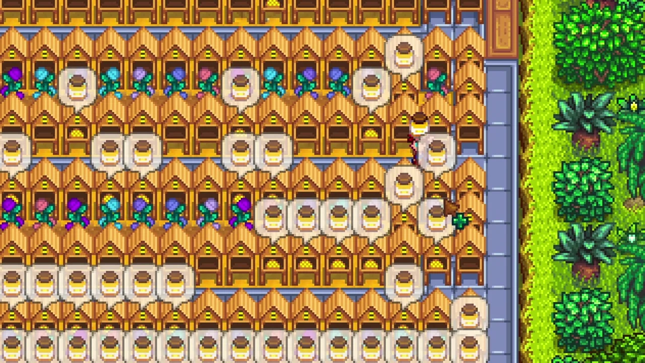 Stardew Valley: Bee Houses on a Ginger Island farm