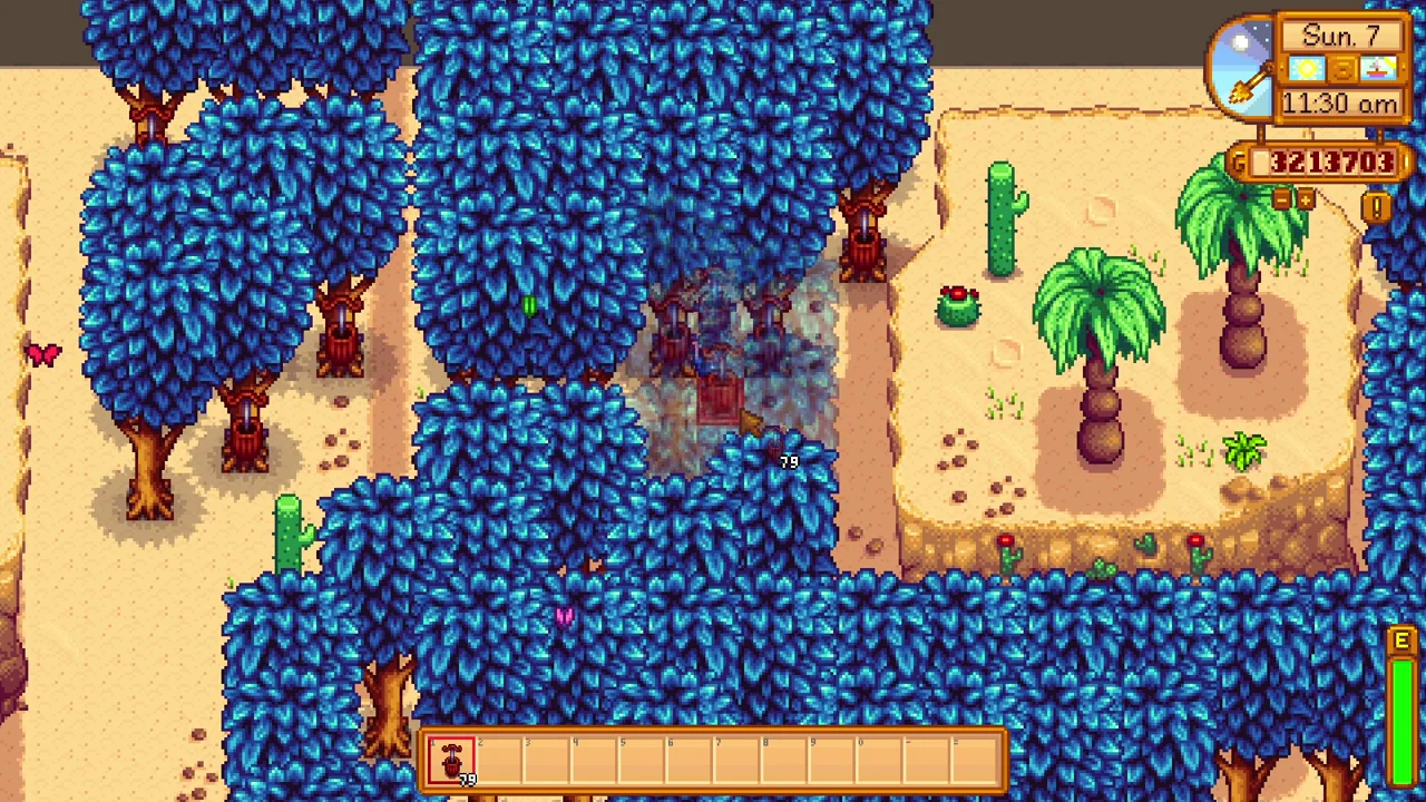 Stardew Valley: Mystic Trees fitted with tappers