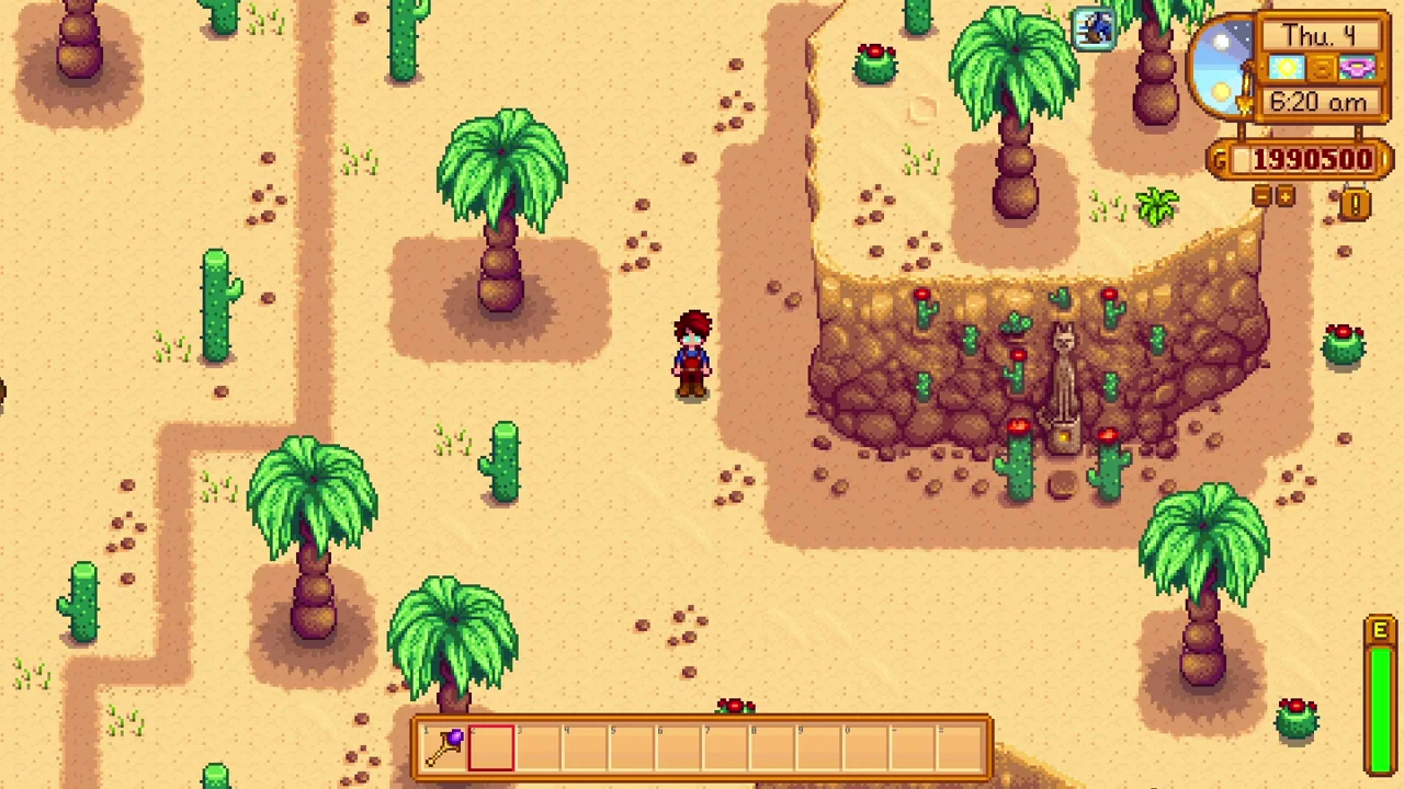 Stardew Valley: Open processing space in the desert