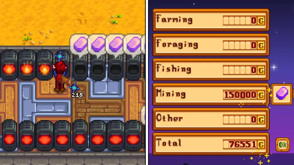 Making Money With Irdium Ore In Stardew Valley