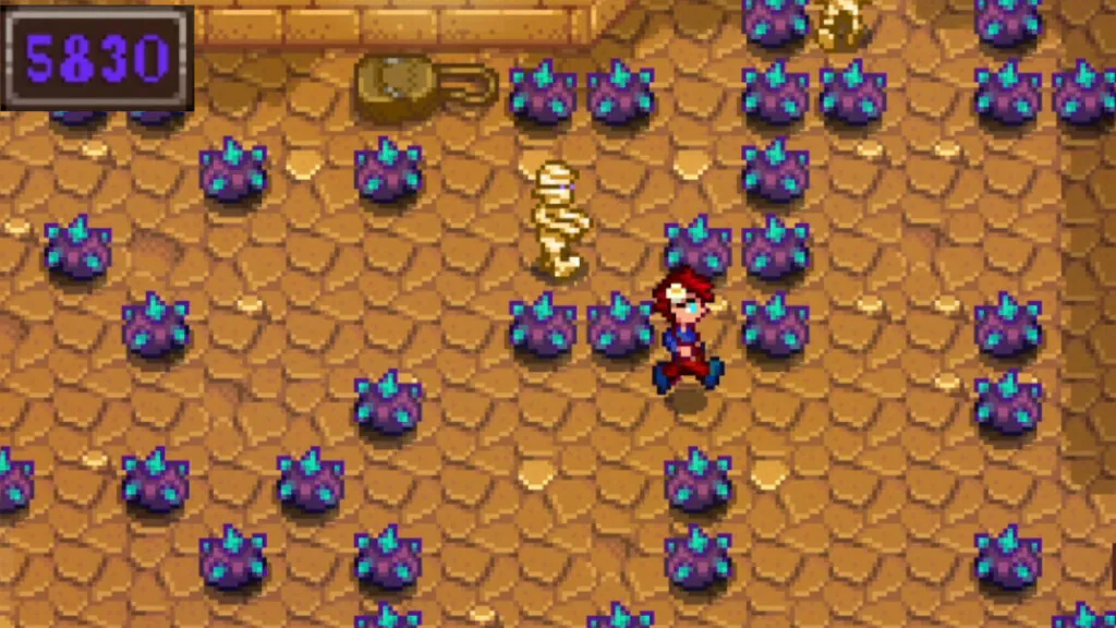 Tons of Iridium Ore In The Skull Cavern