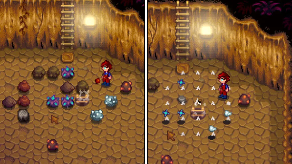 Slingshot strategy in skull cavern