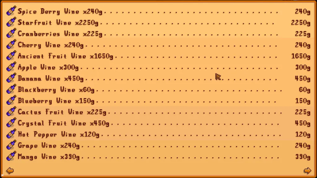 Using wine to make money in stardew valley