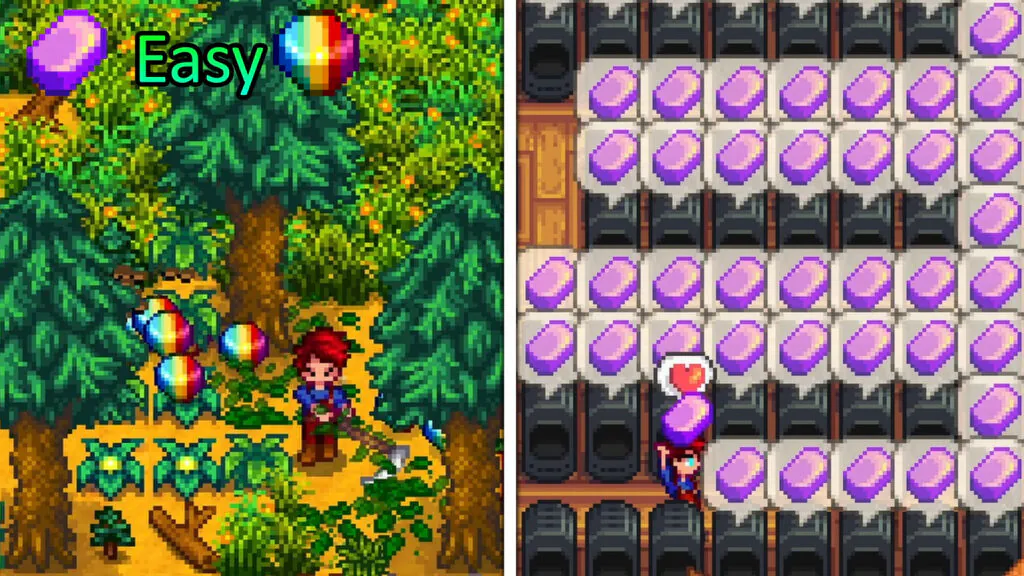 how to farm for iridium ore and prismatic shards in stardew valley