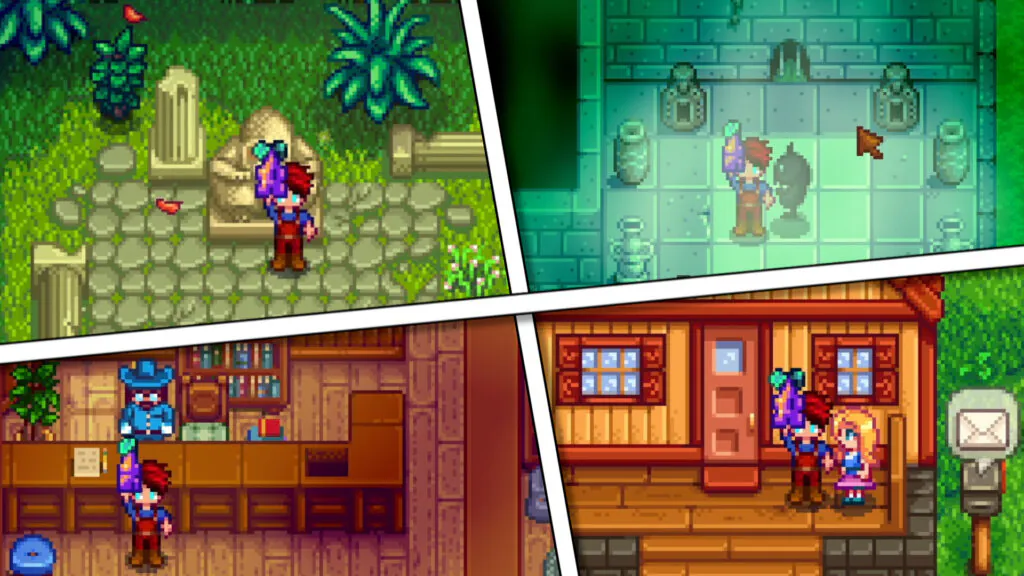 Eating a Stardrop to increase maximum energy in Stardew Valley