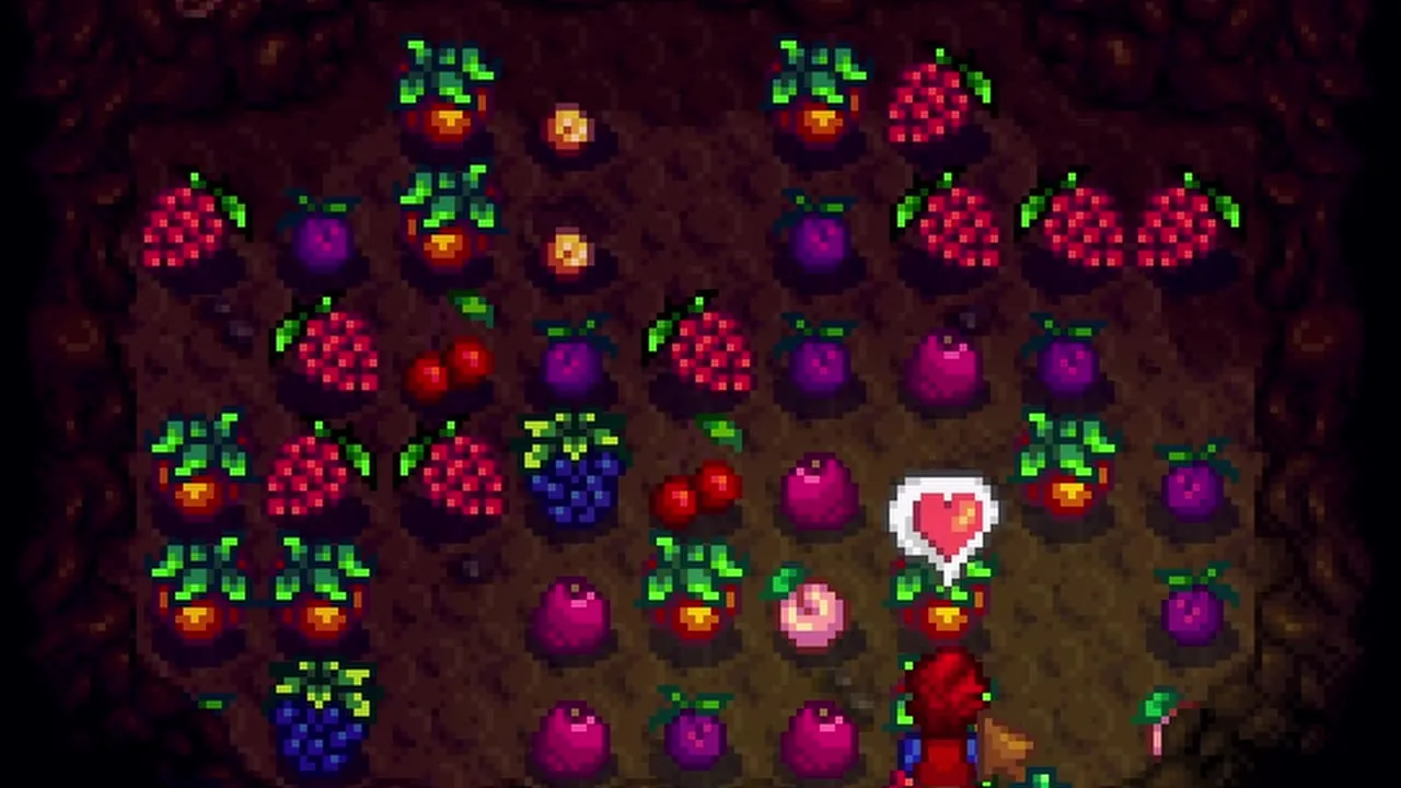 Stardew Valley: The interior of the farm cave