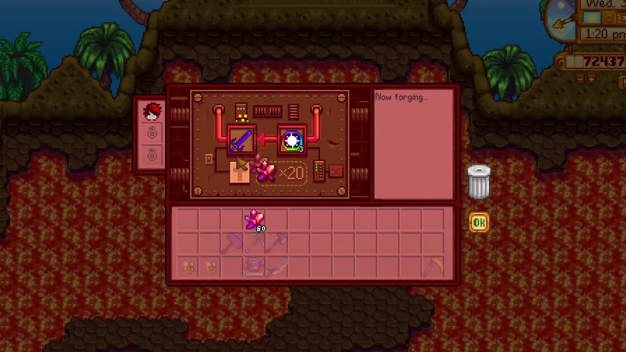 Stardew Valley: Browsing rewards in Qi's Walnut Room