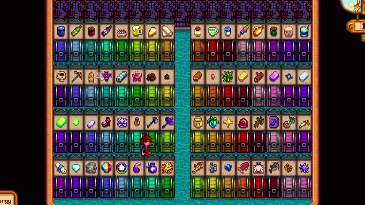 Stardew Valley: Color-coded chests and item signs