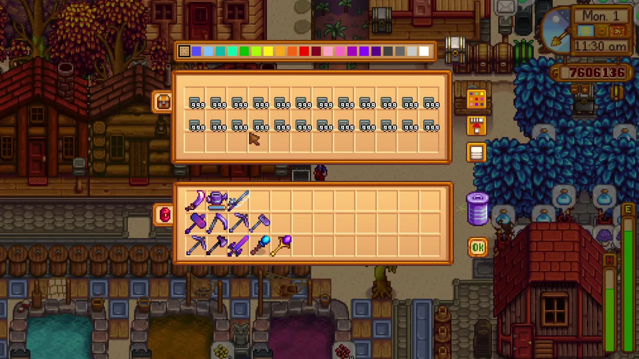 Stardew Valley: A chest filled with staircases