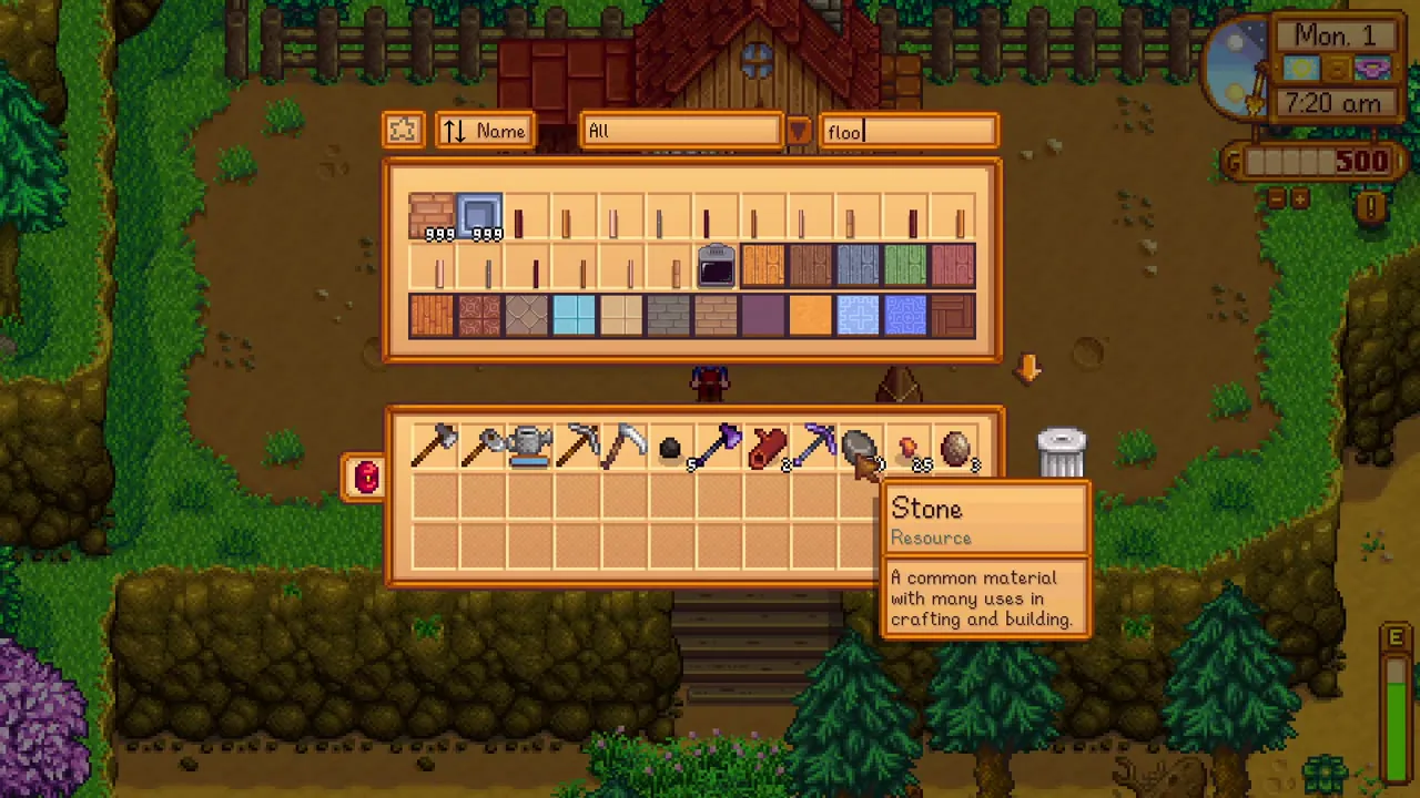 Stardew Valley: A chest near farm buildings
