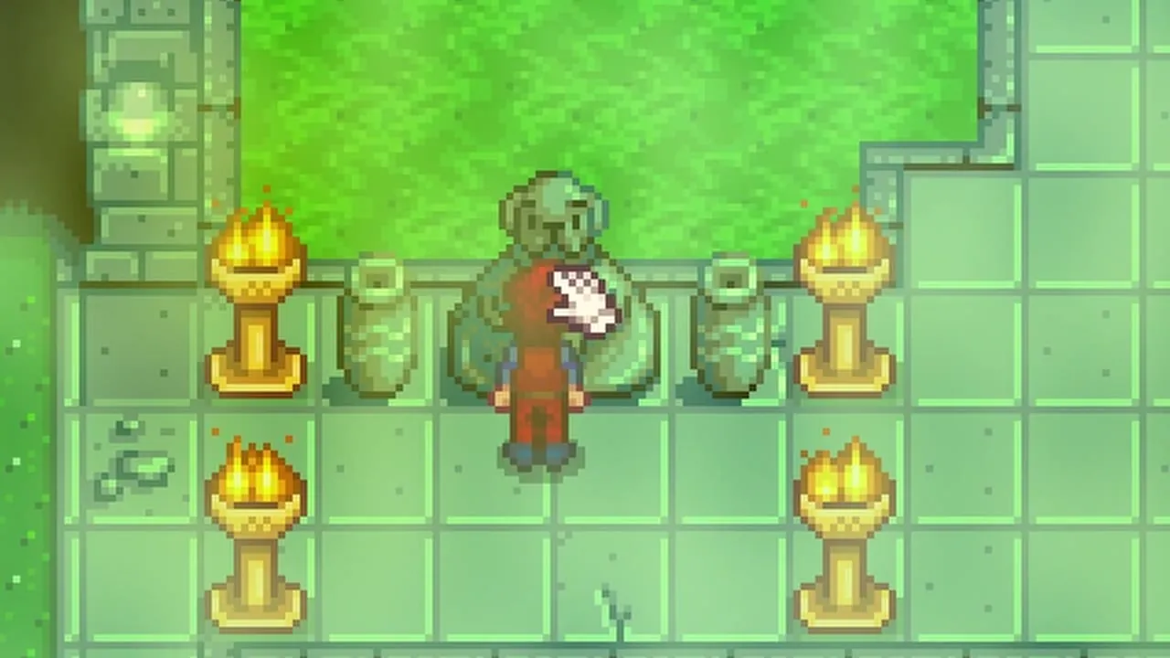 Stardew Valley: Visiting the Statue of Uncertainty