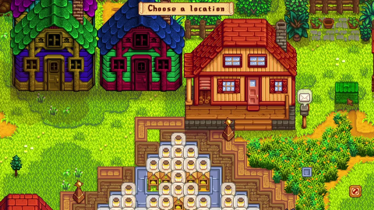 Stardew Valley: Moving a farm building