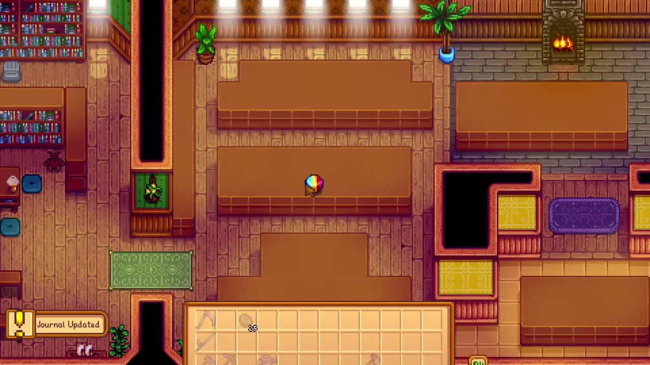 Stardew Valley: A Prismatic Shard displayed in the museum