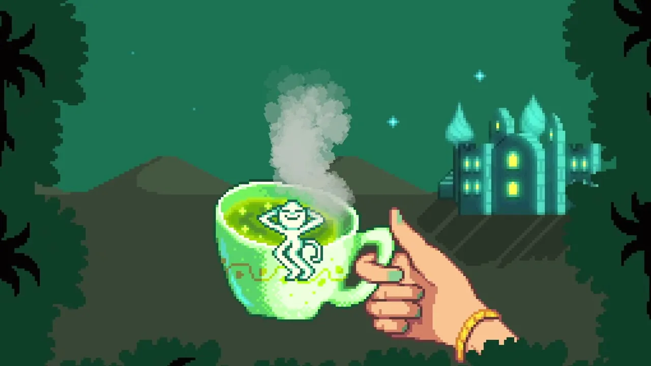 Stardew Valley: Caroline's tea event